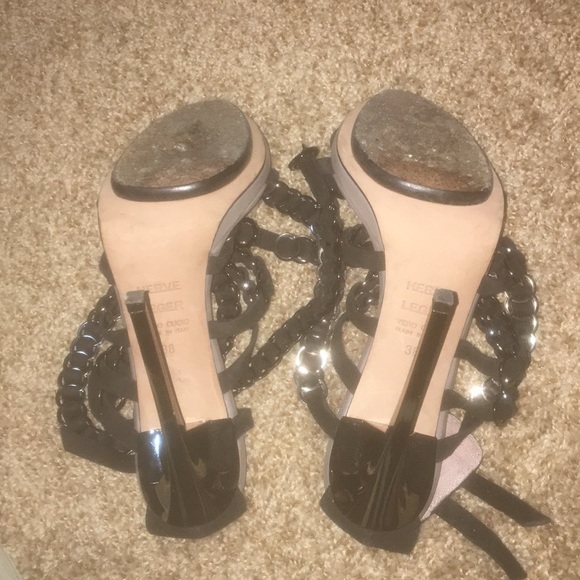 Herve Leger Chain Sandals